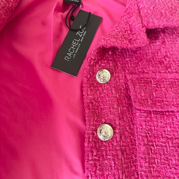 Rachel Zoe Pink Textured Blazer / Jacket - Picture 1 of 8